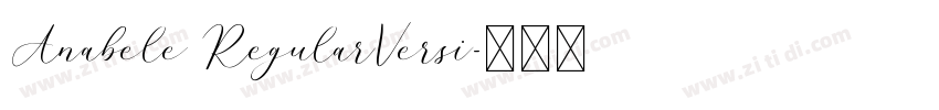 Anabele RegularVersi字体转换